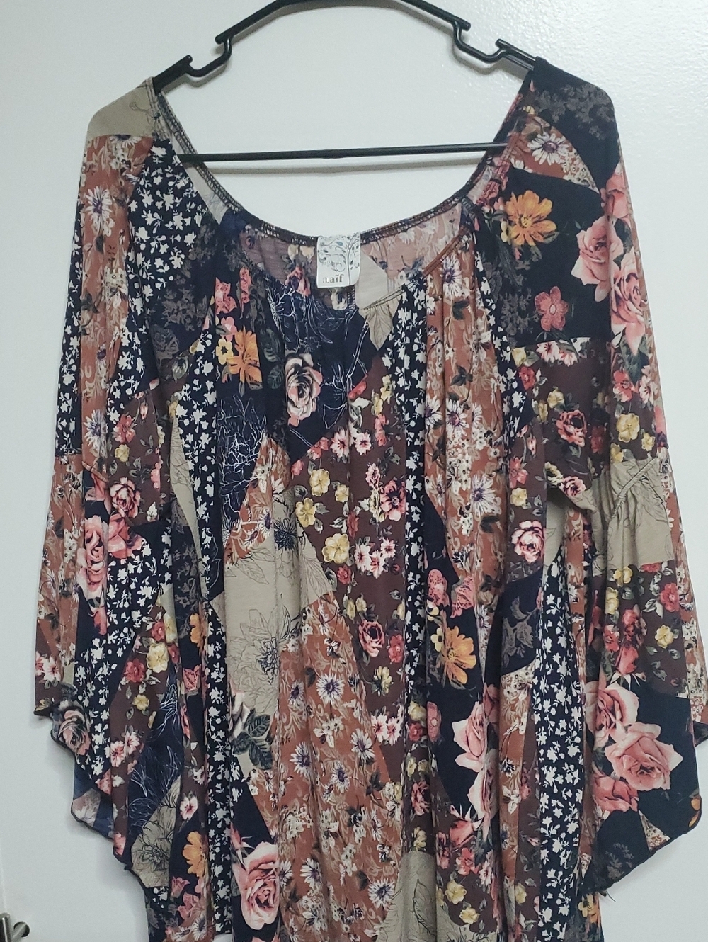 NAIF Multi-Color Floral Patchwork Tunic